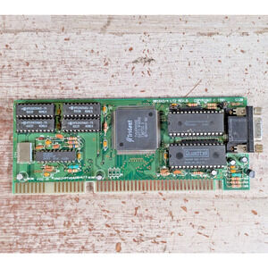 Trident TVGA9000B ISA Graphics Card HNG2YPTVGA06X4LT2 9016x2/4 1991
